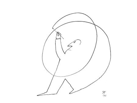 Saul Steinberg (June 15, 1914 – May 12, 1999) was a Romanian-born American cartoonist and illustrator, best known for his work for The New Yorker. Steinberg.