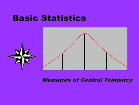 Basic Statistics Measures of Central Tendency.