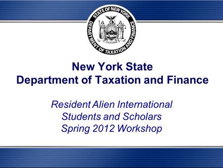 New York State Department of Taxation and Finance