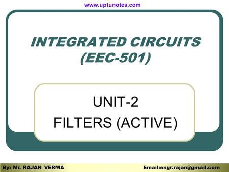 INTEGRATED CIRCUITS (EEC-501)