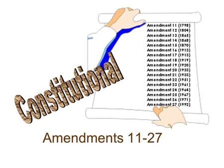Constitutional Amendments 11-27.