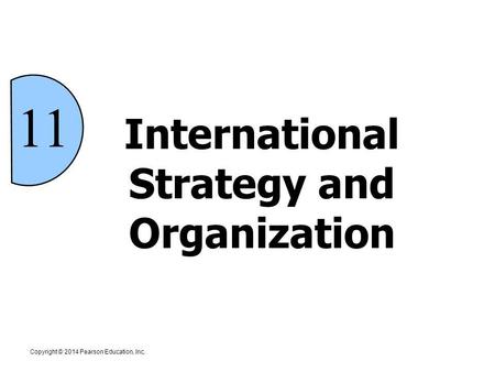 International Strategy and Organization