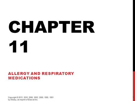 Allergy and Respiratory Medications