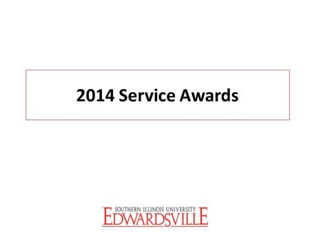 2014 Service Awards.