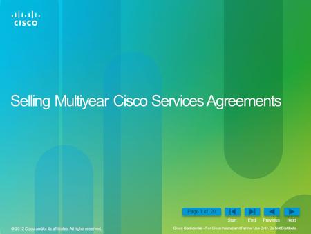 Selling Multiyear Cisco Services Agreements
