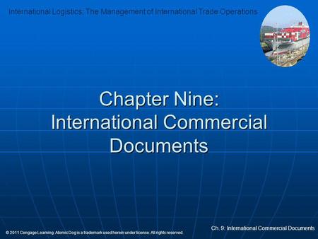 Chapter Nine: International Commercial Documents