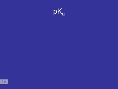 PK a. Strengths of Conjugate Acid-Base Pairs strong medium weak very weak Acid strength increases HCl H 2 SO 4 HNO 3 H 3 O + HSO 4 - H 3 PO 4 HC 2 H 3.
