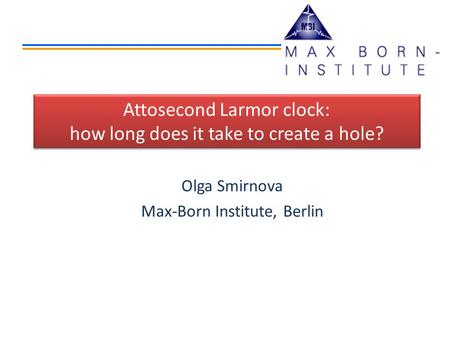 Attosecond Larmor clock: how long does it take to create a hole?
