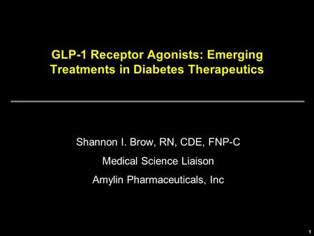 GLP-1 Receptor Agonists: Emerging Treatments in Diabetes Therapeutics