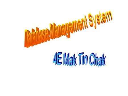 Database management system (DBMS)  a DBMS allows users and other software to store and retrieve data in a structured way  controls the organization,
