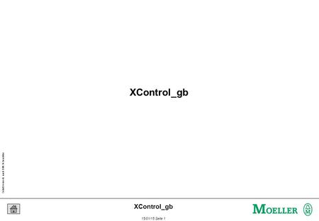 Schutzvermerk nach DIN 34 beachten 15/01/15 Seite 1 XControl_gb.