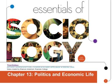 Chapter 13: Politics and Economic Life
