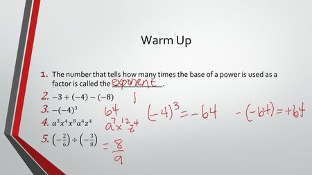 Warm Up. Lesson 13: Calculating and Comparing Square Roots Expressions and Equations.