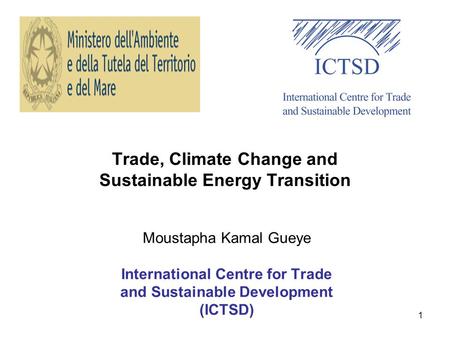 Trade, Climate Change and Sustainable Energy Transition