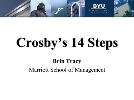 Brin Tracy Marriott School of Management