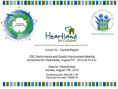 1 Circuit 10 – Central Region CBC Performance and Quality Improvement Meeting Scheduled for Wednesday, August 20 th, 2014 at 10 a.m. Data for Week Ended.