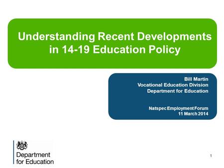 Understanding Recent Developments in Education Policy