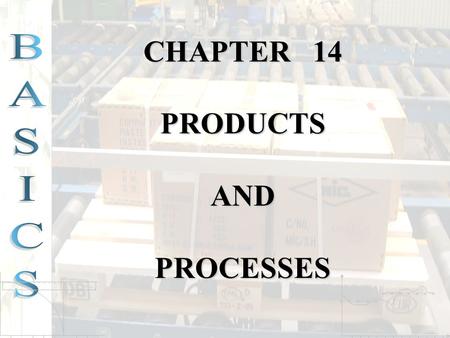 CHAPTER 14 PRODUCTS AND PROCESSES.