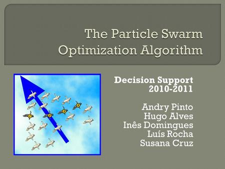 The Particle Swarm Optimization Algorithm