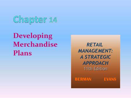 Developing Merchandise Plans