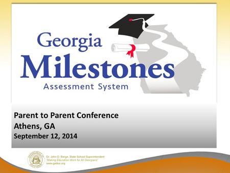 Parent to Parent Conference Athens, GA September 12, 2014.
