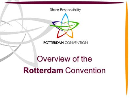 Overview of the Rotterdam Convention.
