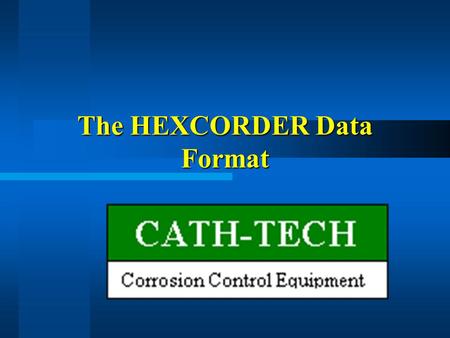 The HEXCORDER Data Format