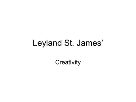 Leyland St. James’ Creativity Music created by Year 3 during the school’s Anthony Browne week.