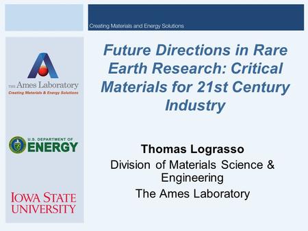 Division of Materials Science & Engineering
