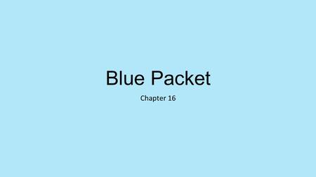 Blue Packet Chapter 16.