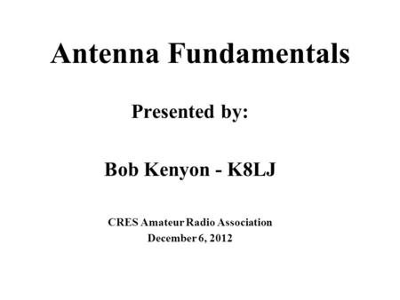 CRES Amateur Radio Association