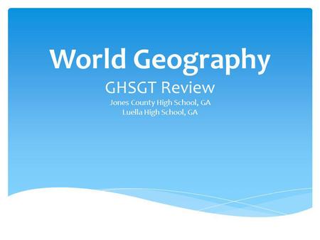 Geography is the study of the