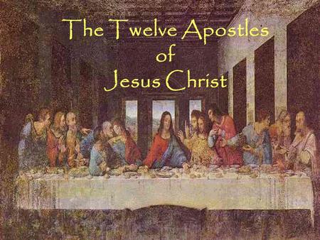 The Twelve Apostles of Jesus Christ. St. Andrew Andrew was a brother of the apostle Peter and a follower of John the Baptist. Like his brother he was.