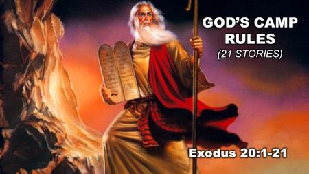 Exodus 20:1-21 (NLT) Ten Commandments for the Covenant Community Then God gave the people all these instructions: 2 “I am the L ORD your God, who rescued.