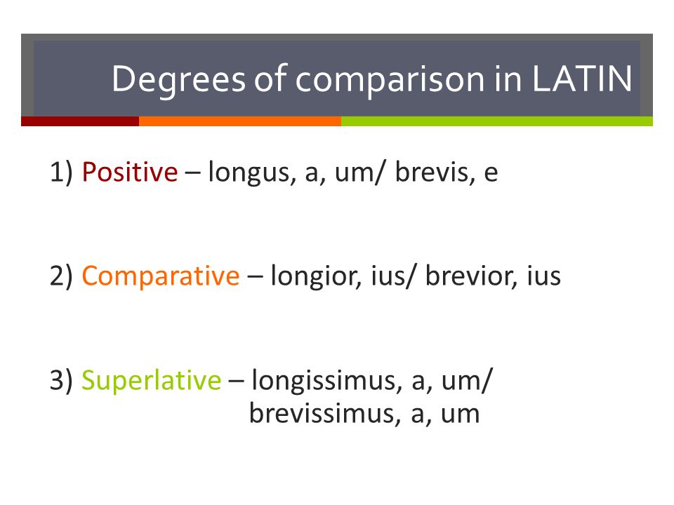 Latin Degrees 2