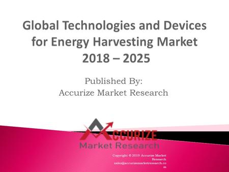 Global Technologies and Devices for Energy Harvesting Market