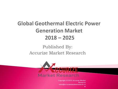  Global Geothermal Electric Power Generation Market