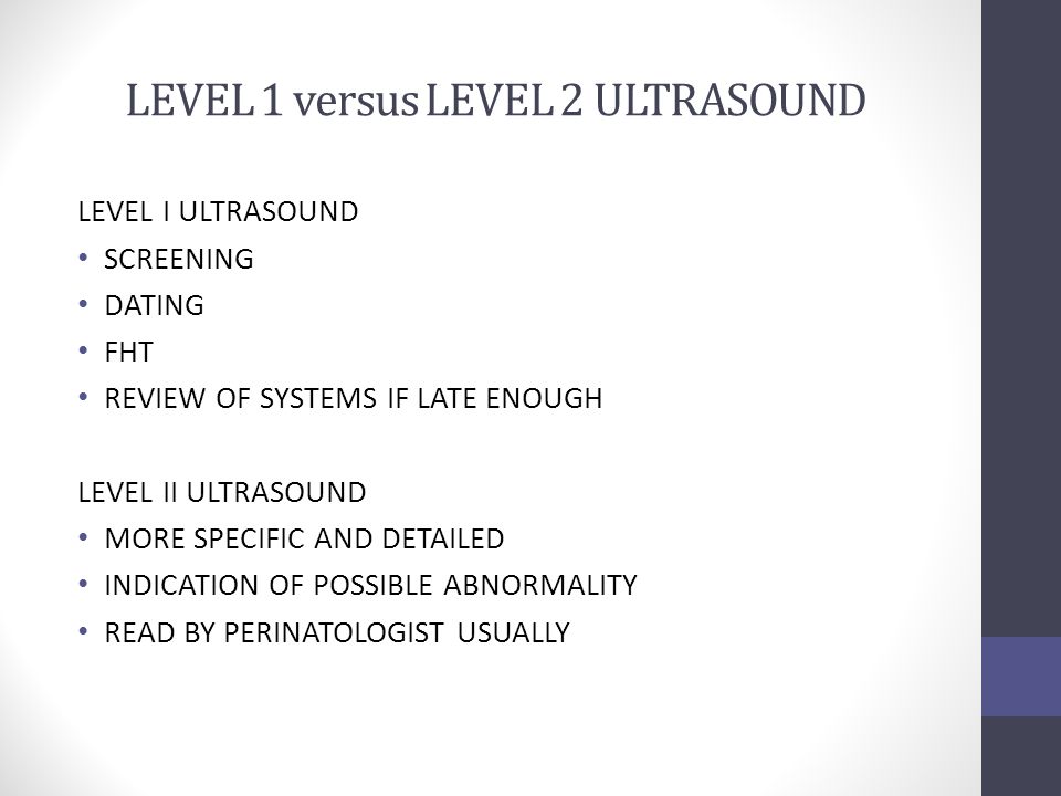 Image result for level II ultrasound