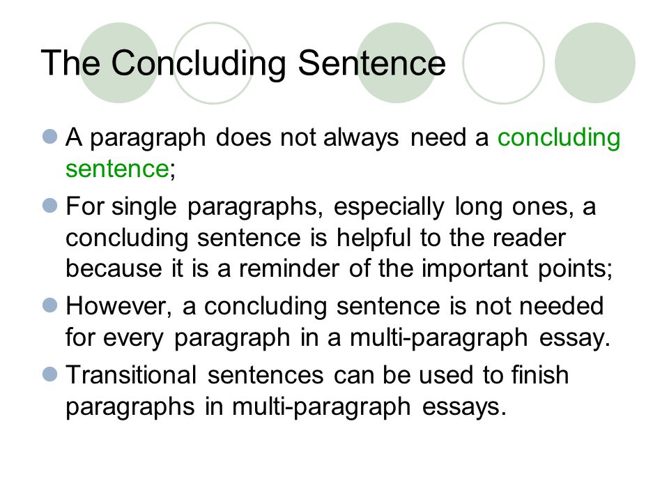 good concluding sentences for essays