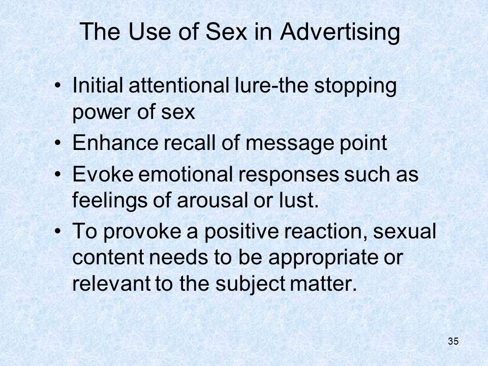 Use Of Sex In Advertising 106
