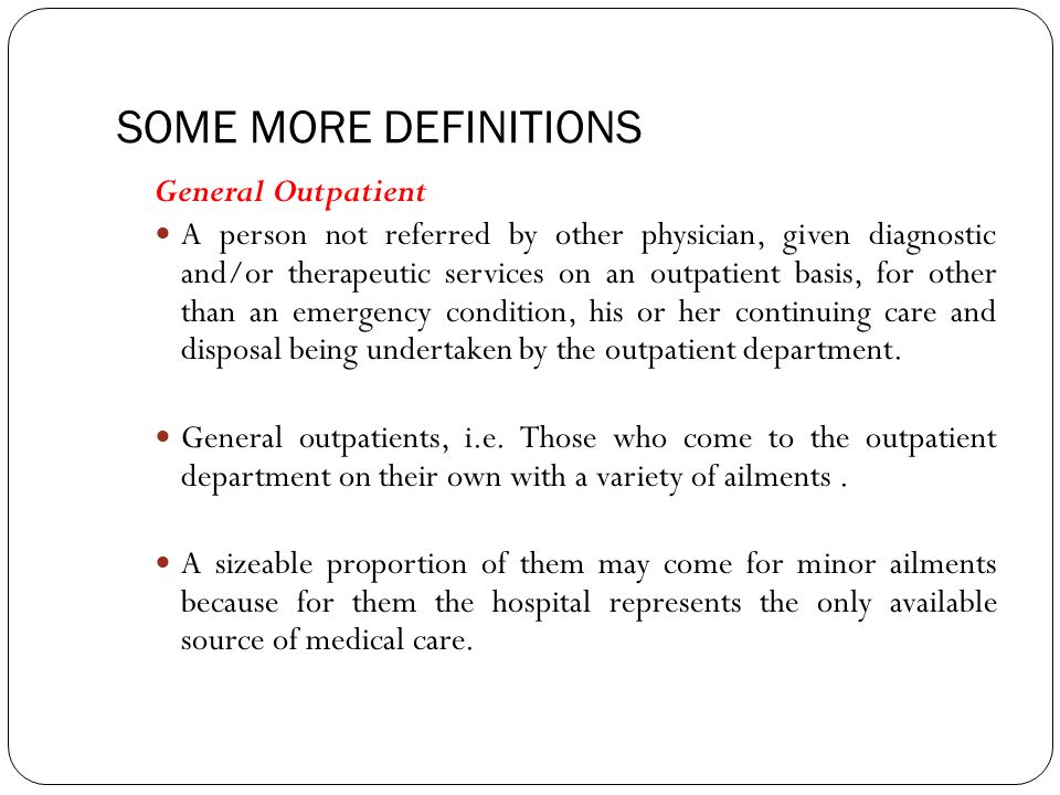 OUT PATIENT DEPARTMENT - ppt download