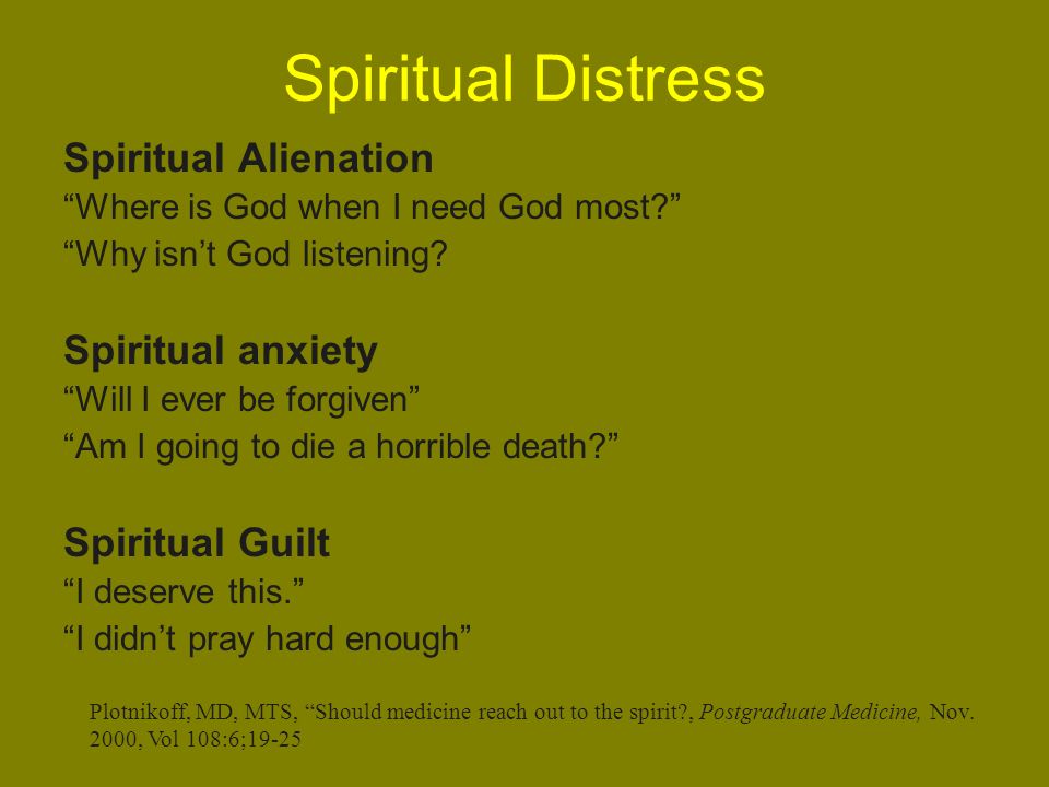 Spiritual Distress 115