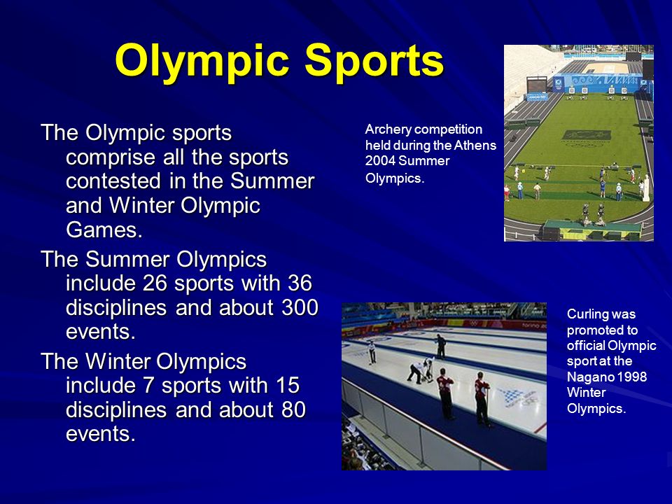 Olympic Games Summer Disciplines