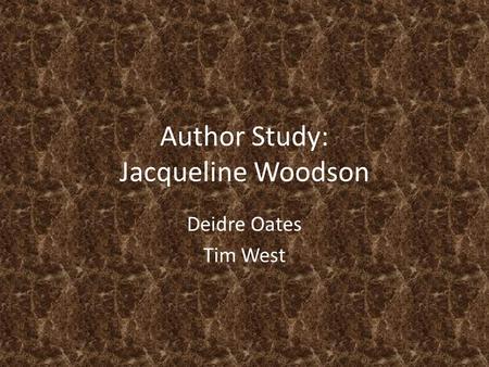 Author Study: Jacqueline Woodson