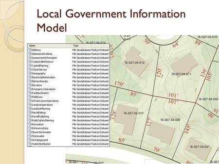 Local Government Information Model