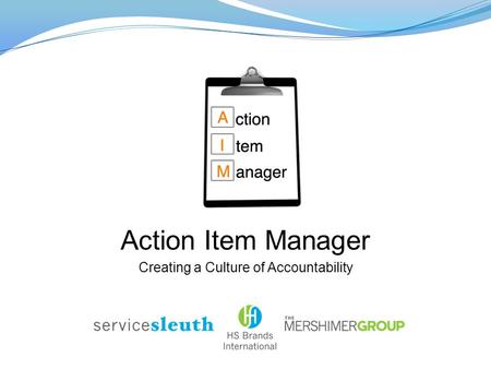Action Item Manager Creating a Culture of Accountability