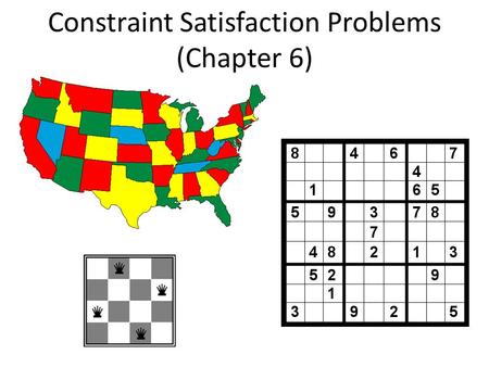 Constraint Satisfaction Problems (Chapter 6). What is search for? Assumptions: single agent, deterministic, fully observable, discrete environment Search.