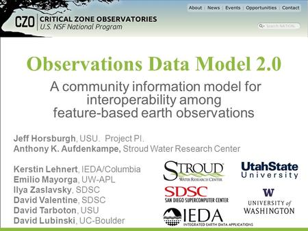 Observations Data Model 2.0