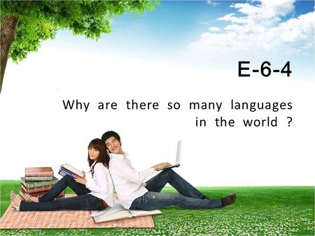 Why are there so many languages E-6-4 in the world ?
