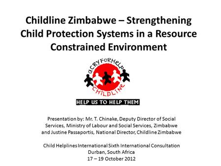 Child Helplines International Sixth International Consultation